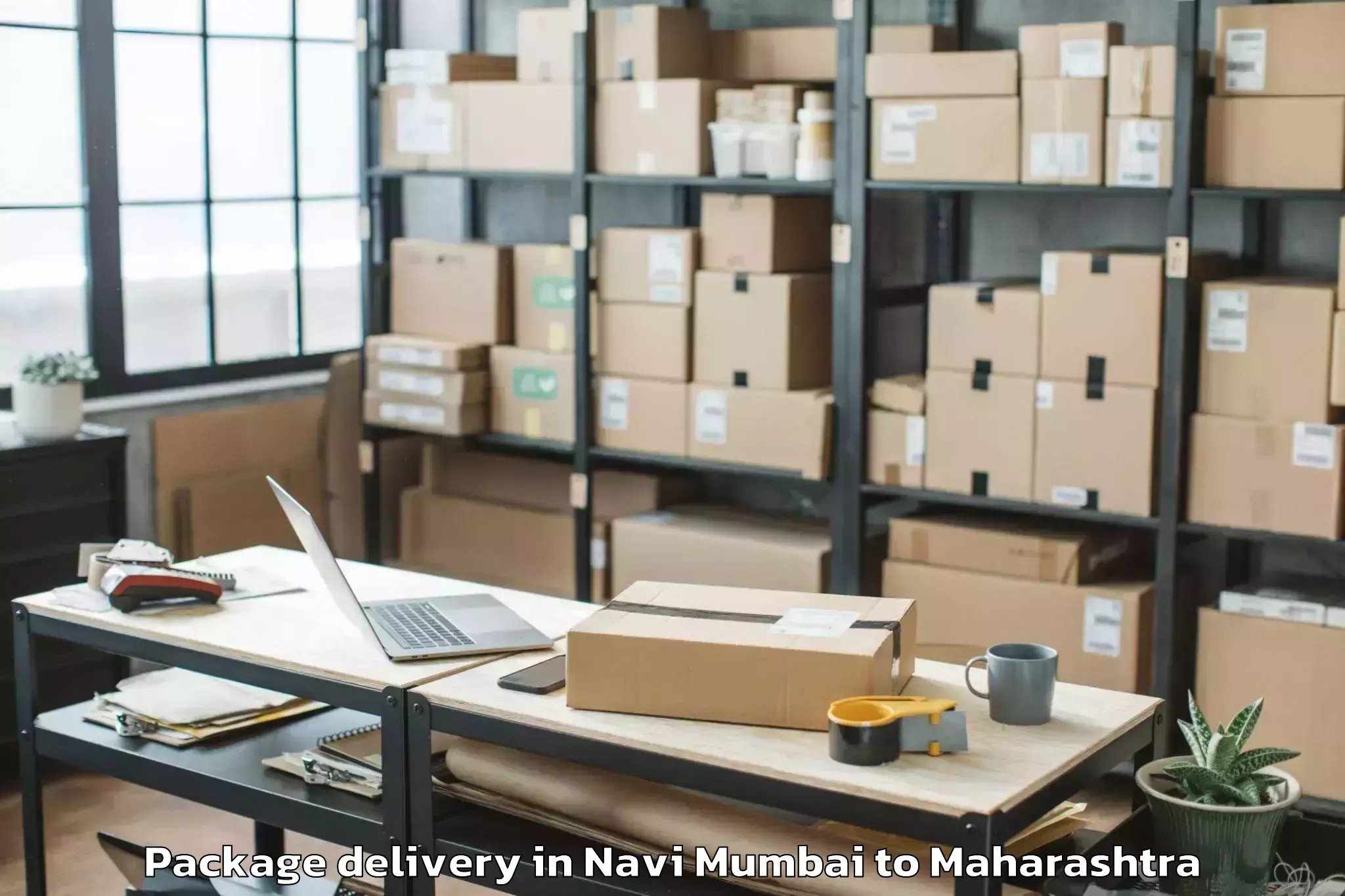 Easy Navi Mumbai to Kurkheda Package Delivery Booking